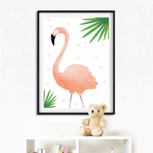 Troopika flamingo poster
