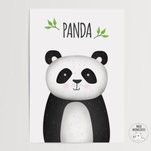 Panda poster laste tuppa, dekoratsioon, seinapilt, lastele, kingiidee, katsikud