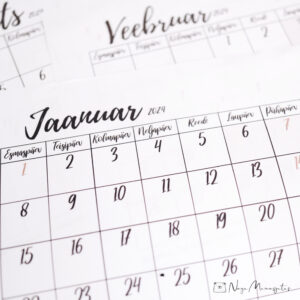 Kalender 2024 minimalistlik